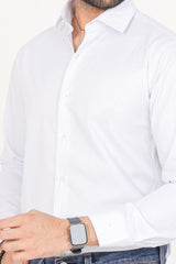 ZARA Men’s  Regular Fit  Striped Dress Shirt – White & Blue