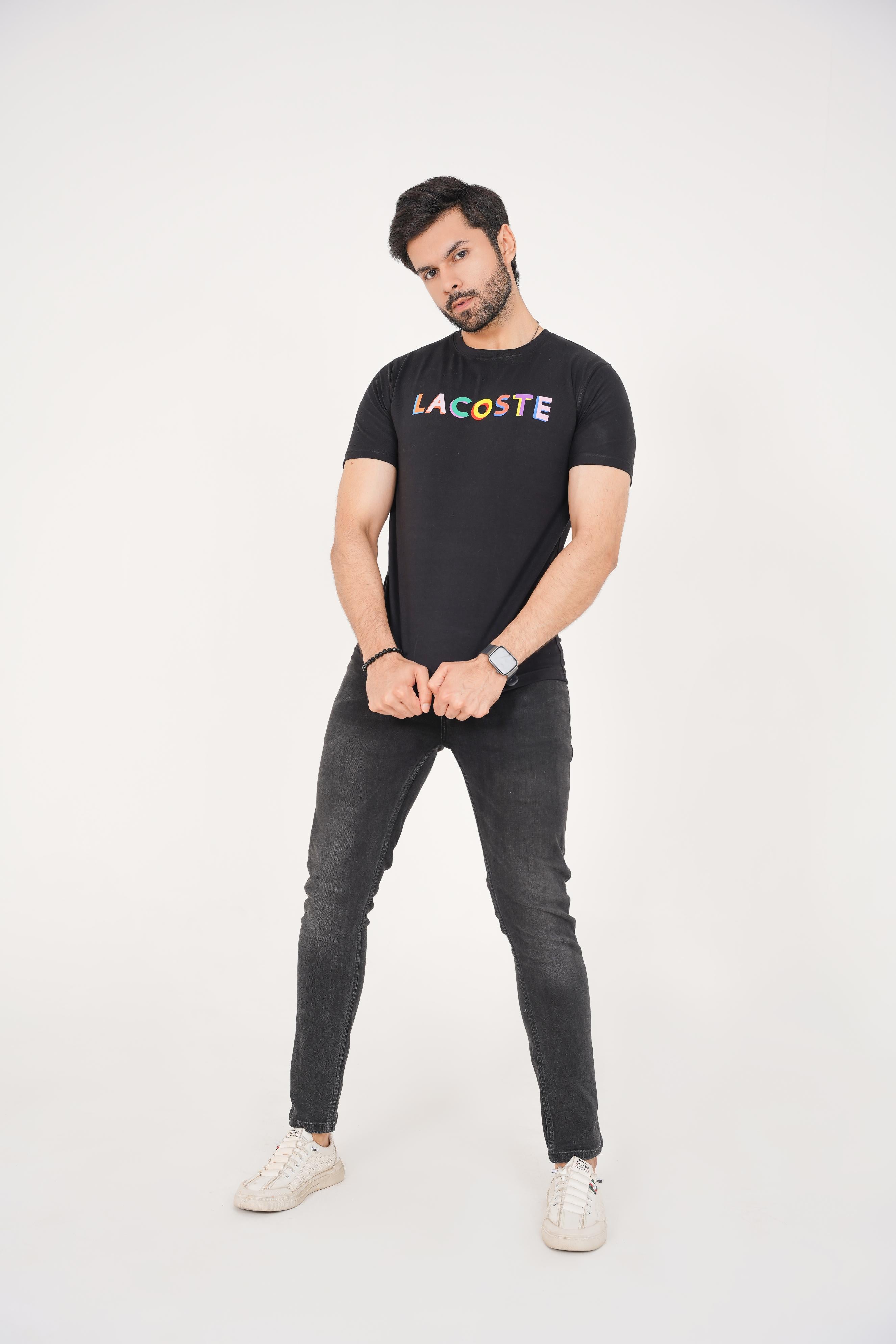 Lacoste Multi-Color Logo Tee