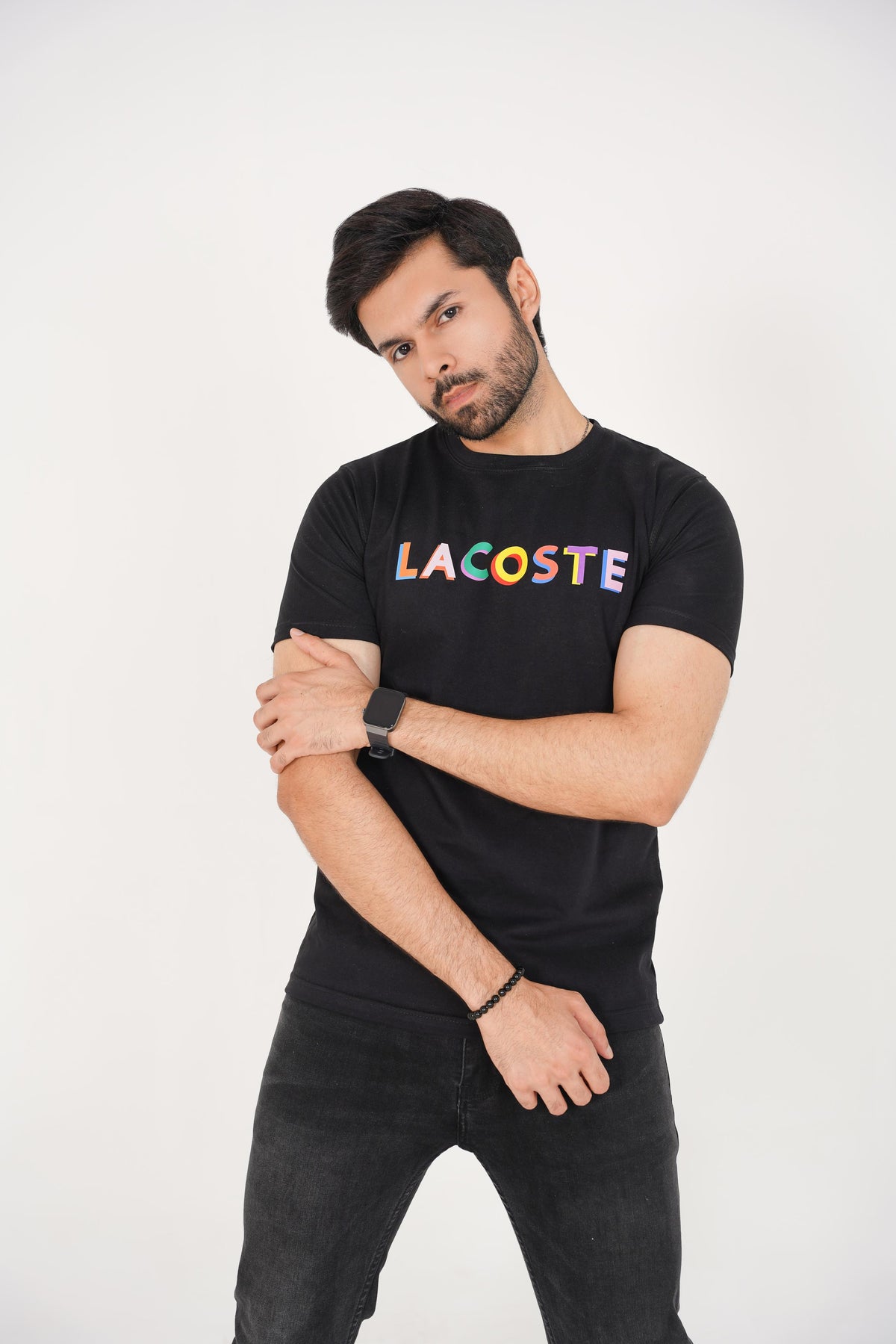 Lacoste Multi-Color Logo Tee