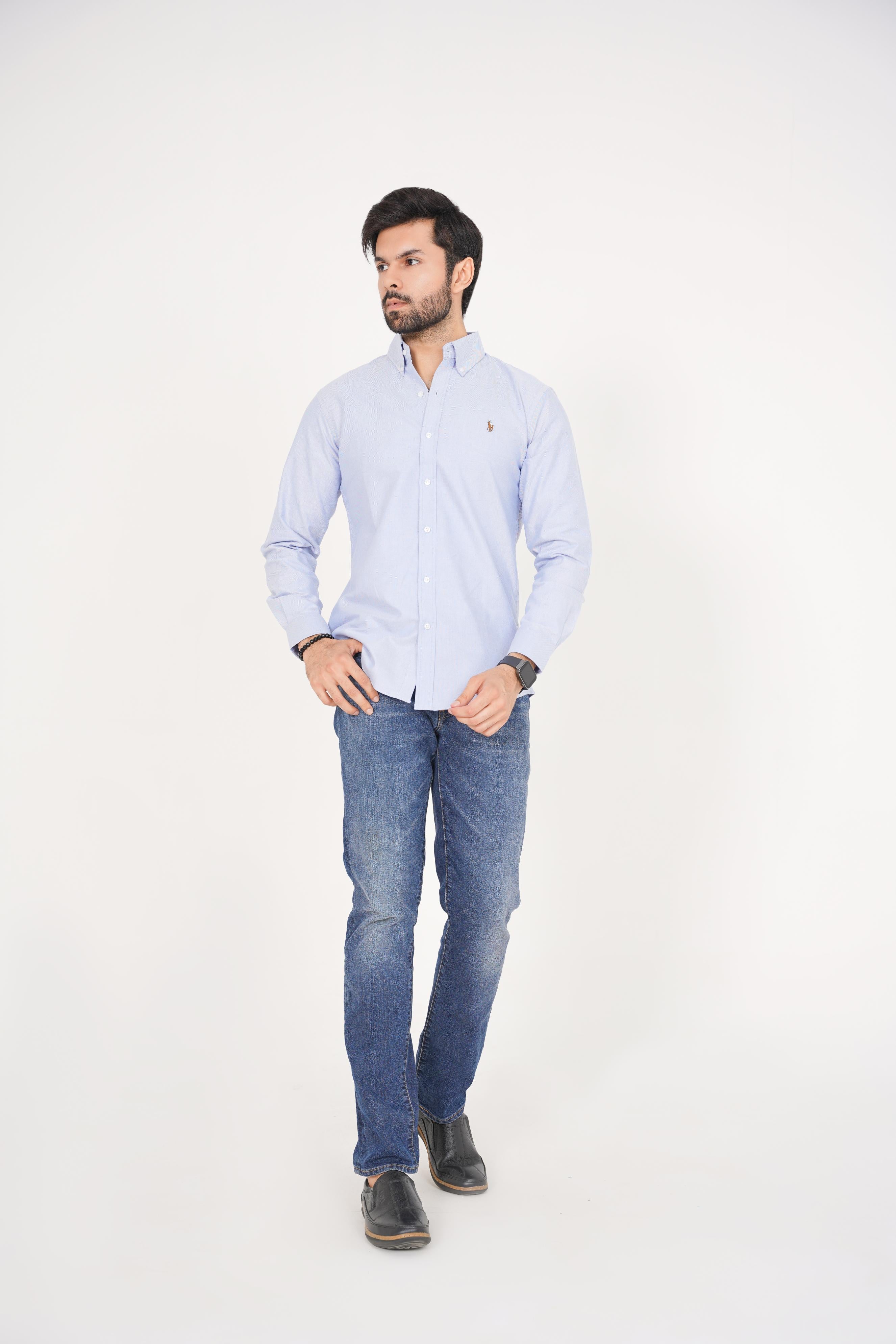 Ralph Lauren Men's -Regular Fit  Light Blue Shirt