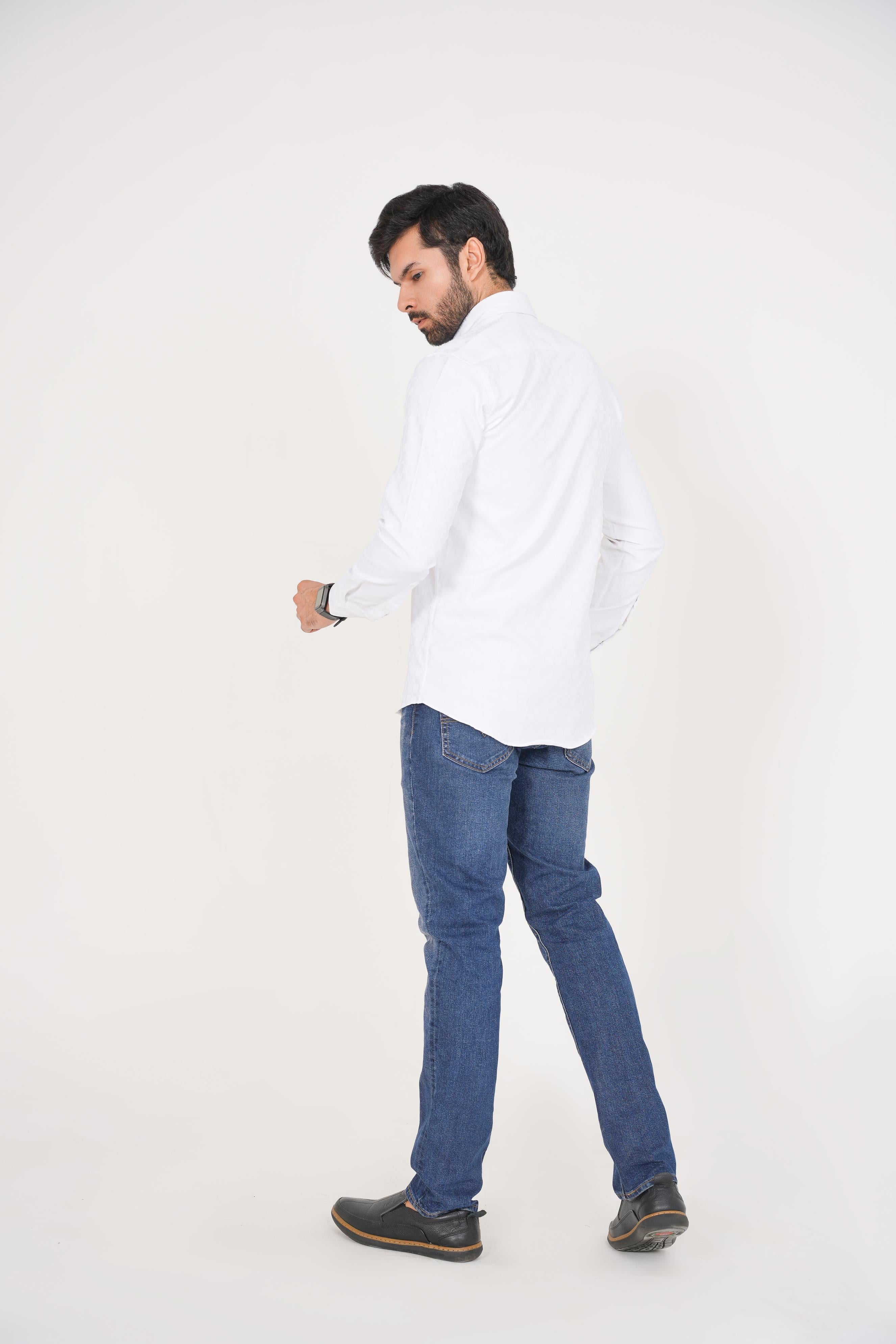 Texture white Shirt