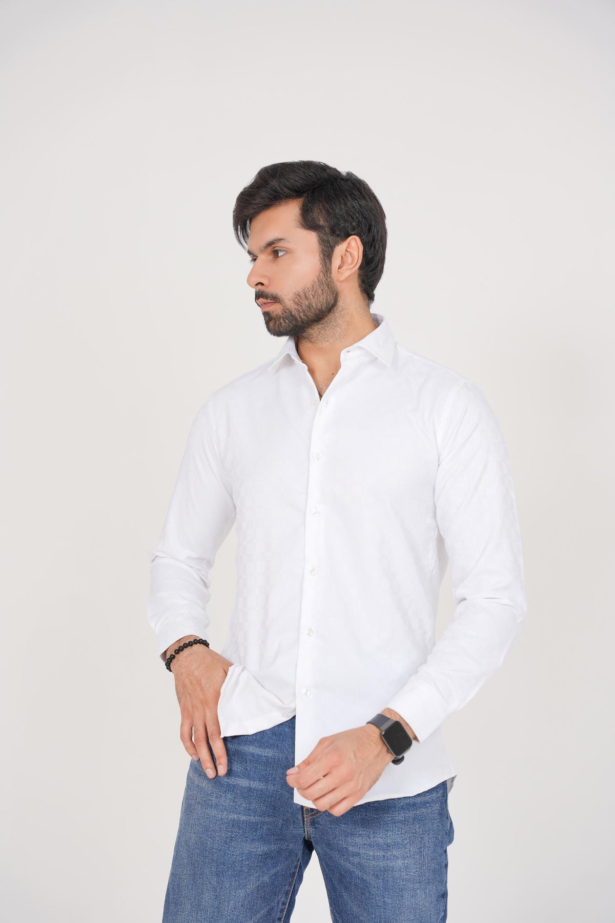 Texture white Shirt