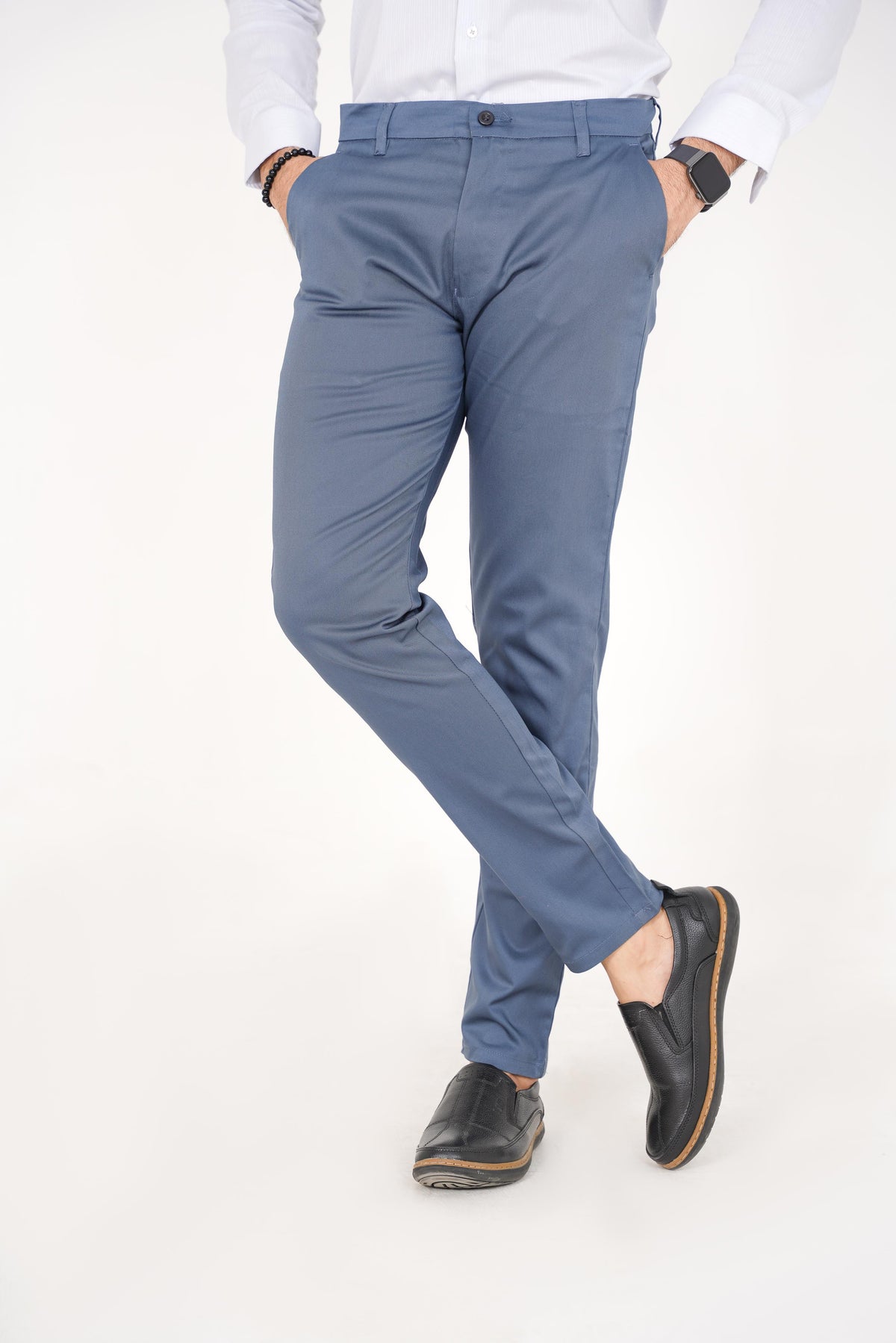 Zara Men Regular Fit Chinos - Blue