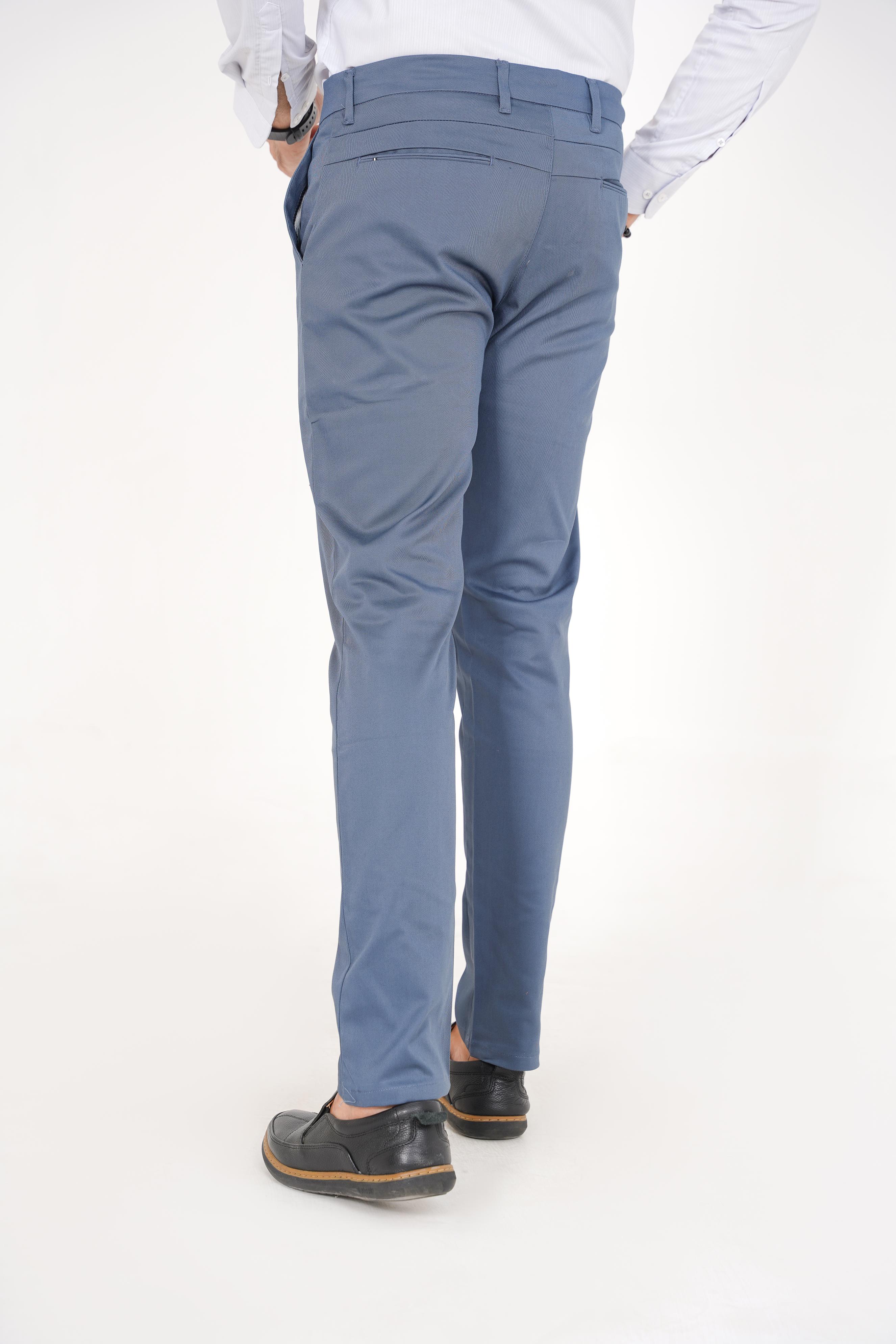 Zara Men Regular Fit Chinos - Blue