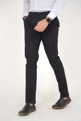 Zara Men Regular Fit Chinos - Black